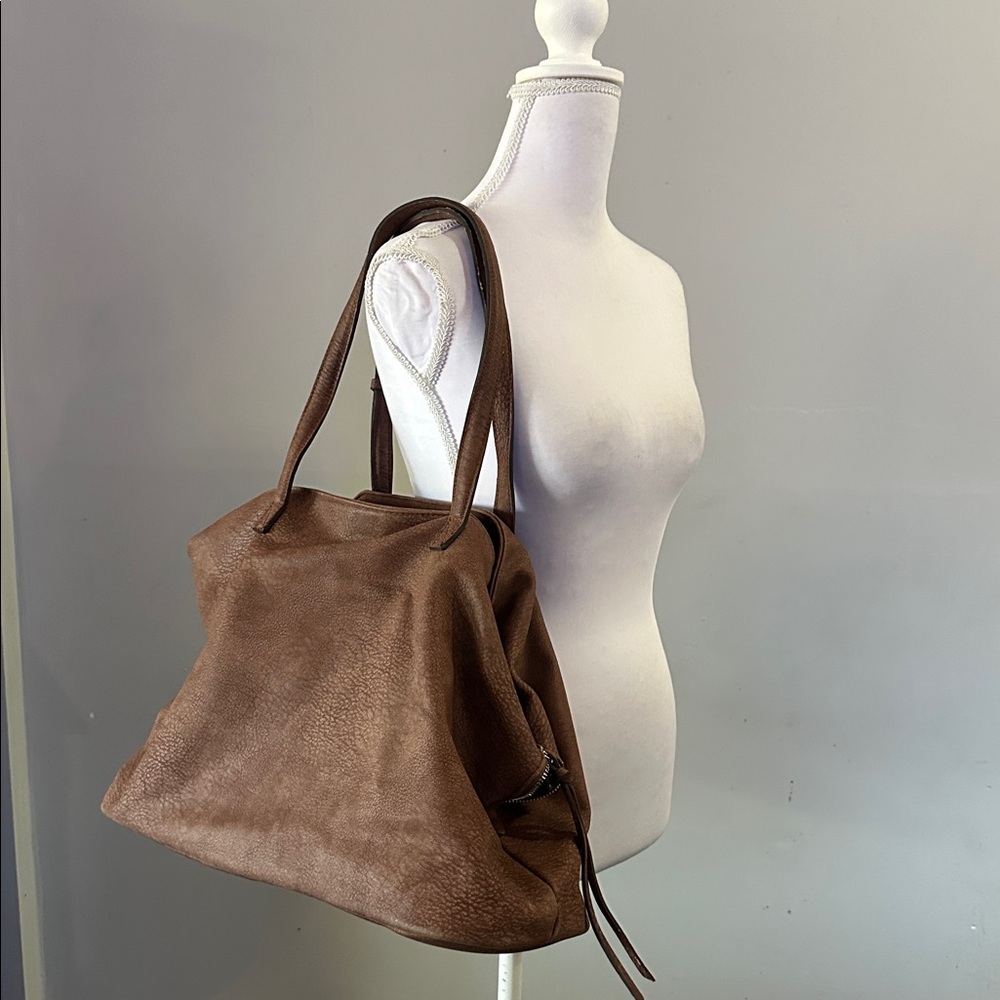 Free People Chocolate Brown Tote Bag